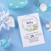 愛らしいテディベアベビーシャワー招待状 招待状