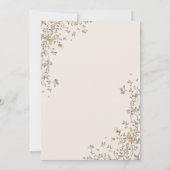 愛らしいテディベアボーイズファースト誕生日 招待状 (裏面)