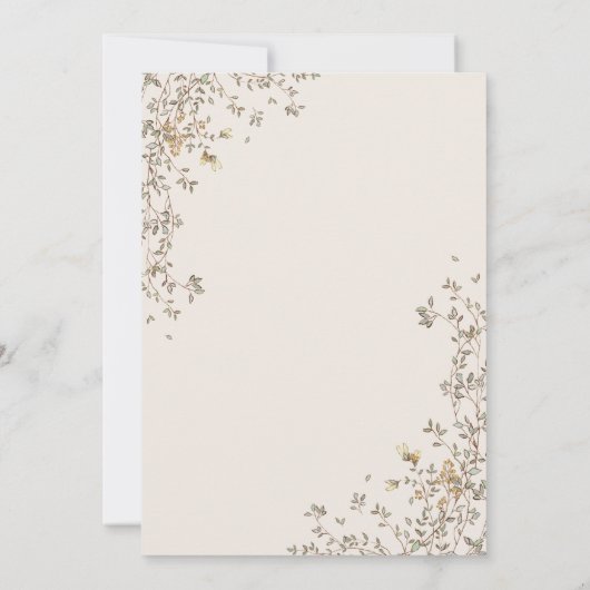 愛らしいテディベアボーイズファースト誕生日 招待状 (裏面)