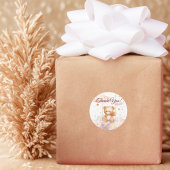 愛らしいテディベア – ありがとうステッカー ラウンドシール