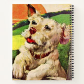 愛らしいテリアプリント ノートブック (裏面)