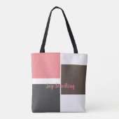 愛らしいテリア犬の眼鏡とネクタイ，トート トートバッグ (裏面)