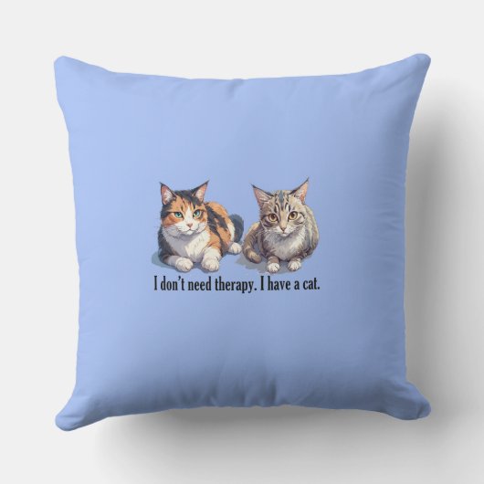 愛らしいテーマを有するCaT装飾用クッションデザイン クッション (裏面)