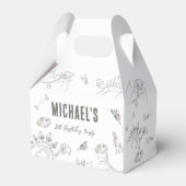 愛らしいディノディグ誕生日 フェイバーボックス (裏面サイド)