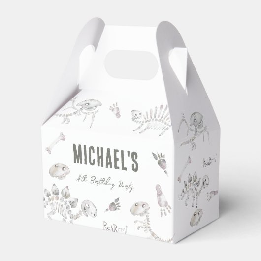 愛らしいディノディグ誕生日 フェイバーボックス (正面サイド)