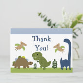 愛らしいディノ/恐竜のベビーサンキューカード サンキューカード (スタンド正面)