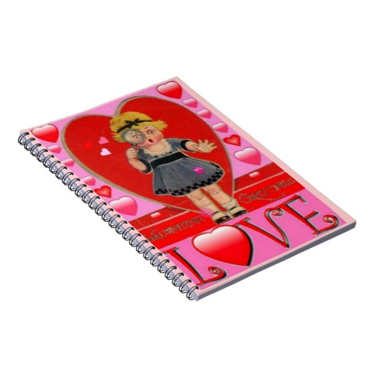 愛らしいデザイナーノートブック – バレンタインデーの贈り物 ノートブック (右側)