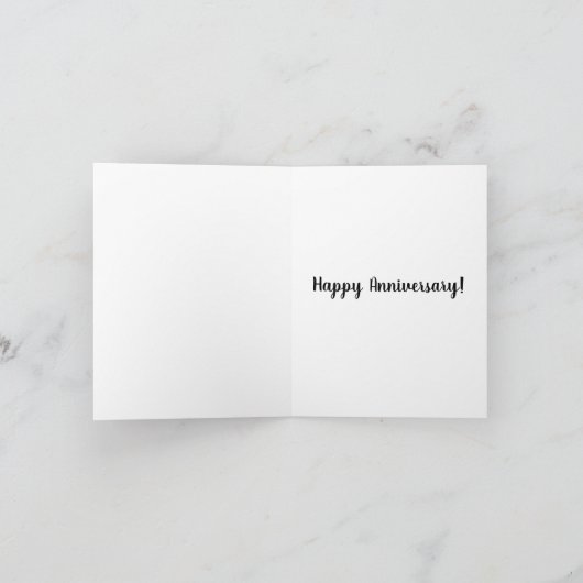 愛らしいデュックの恋のグリーティングカード（記念日用） カード (内部)