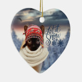 愛らしいトキネネコ猫サンタクリスマスオーナメント セラミックオーナメント (右)