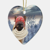 愛らしいトキネネコ猫サンタクリスマスオーナメント セラミックオーナメント (左)