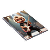 愛らしいトドラー遊のギターがコンサートにライブ ノートブック (右側)