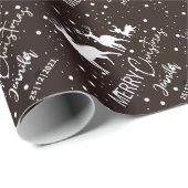 愛らしいトナカイのパターンのクリスマス ラッピングペーパー (ロールコーナー)