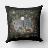 愛らしいトナカイの夜 クッション (裏面)