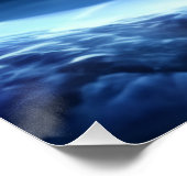 愛らしいトナカイ冬ワンダーランド編集可能 ポスター (コーナー)