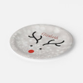 愛らしいトナカイ顔,《写真》ぼけ味 ペーパープレート (アングル)