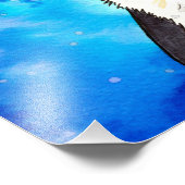 愛らしいトリコラーコーギウォーター色 フォトプリント            (角)