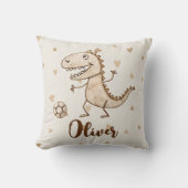 愛らしいトレックス遊のサッカー クッション (正面)