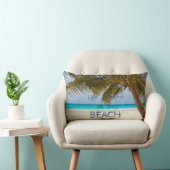 愛らしいトロピカルビーチ。パーム ランバークッション (椅子)