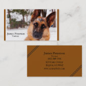 愛らしいドイツの羊飼いの名刺 名刺 (正面/裏面)