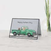 愛らしいドイツの羊飼いの父の日用カード カード (正面)