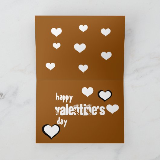 愛らしいドイツの羊飼いバレンタインデーのカード シーズンカード (内部)