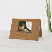 愛らしいドイツの羊飼いバレンタイン・デイ・カード シーズンカード (裏面)