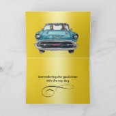 愛らしいドイツの羊飼い水カラー誕生日カード カード (内部)