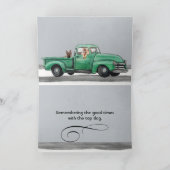 愛らしいドイツの羊飼い水カラー誕生日 カード (内部)