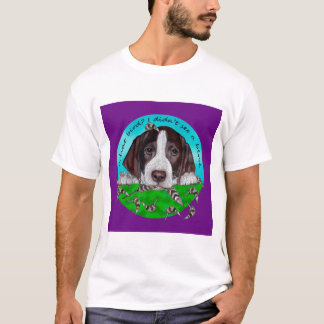 愛らしいドイツ人のShorthairのポインターの子犬 Tシャツ
