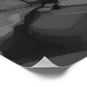 愛らしいドラゴンウィングスの犬ファンタジーアートポスター ポスター (角)