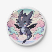 愛らしいドラゴンベビーシャワー ペーパープレート (正面)