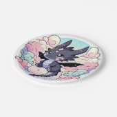 愛らしいドラゴンベビーシャワー ペーパープレート (アングル)