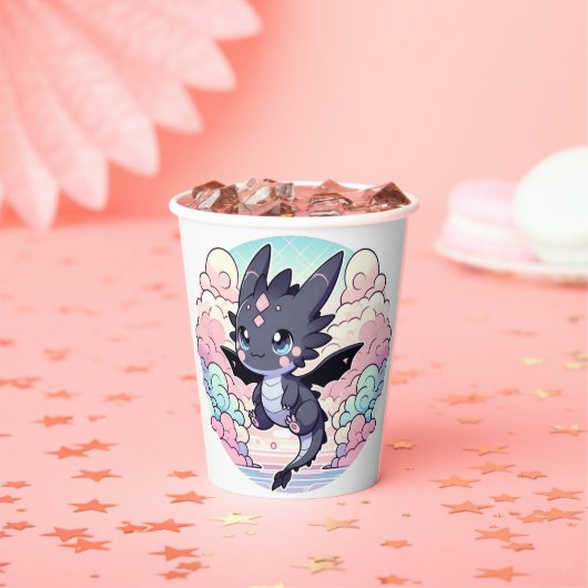 愛らしいドラゴンベビーシャワー 紙コップ (インサイチュ)