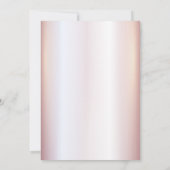 愛らしいドレ魅力的スバラ金ゴールド輝グラデーションき私 招待状 (裏面)