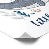 愛らしいドードルクジラ子供部屋ウォールアートポスター ポスター (角)