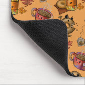 愛らしいドーナツとお茶 マウスパッド (コーナー)