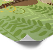 愛らしいナマケモノのポスター ポスター (角)