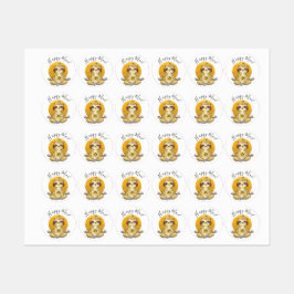 愛らしいナマケモノの赤ちゃんシャワー ラベル