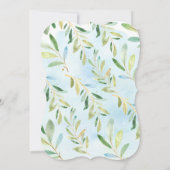 愛らしいナマケモノの赤ちゃんシャワー 招待状 (裏面)