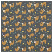 愛らしいナマケモノ ファブリック (見本)