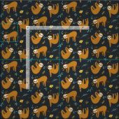 愛らしいナマケモノ ファブリック (タイル)