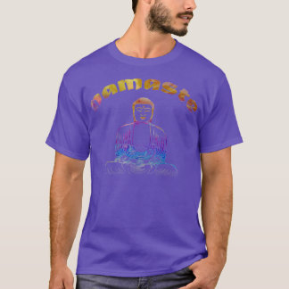 愛らしいナマステブッダデザイン Tシャツ