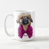愛らしいナラ シーツゥー 子犬  コーヒーマグカップ (左)