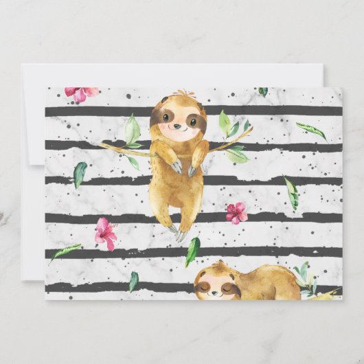 愛らしいナース誕生日パーティーの招待状 (裏面)