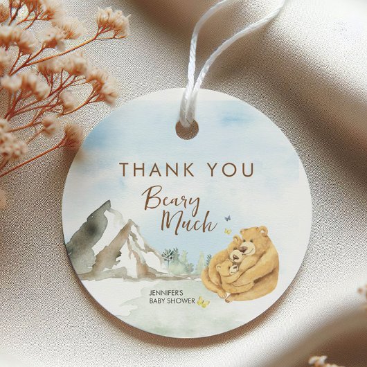 愛らしいニュートラルベアリアリーマーズベビー フェイバータグ