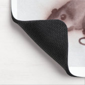 愛らしいネズミのプリントとのマウスパッド マウスパッド (コーナー)