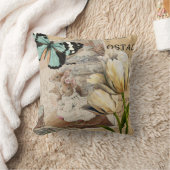 愛らしいネズミ、農家、フローラ子供と子供部屋 クッション (ブランケット)