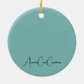 愛らしいハクシーオーナメント セラミックオーナメント (裏面)