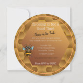 愛らしいハチミツ 招待状 (裏面)