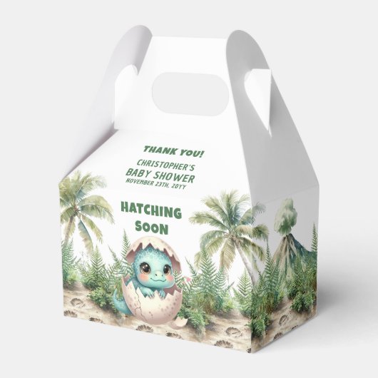 愛らしいハッチングSoon Dinoベビー優先ボックス フェイバーボックス (正面サイド)